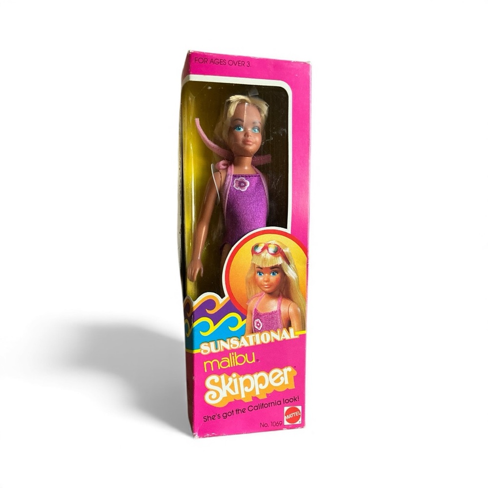 Mattel Malibu Skipper Doll - Barbie's Sister - 1069 - 1981 - Sunsational